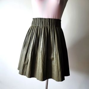 Anthropologie army green skirt xs